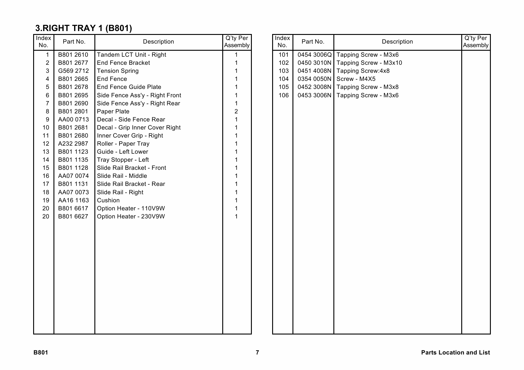 RICOH Options B801 LCIT-PB3010 Parts Catalog PDF download-4